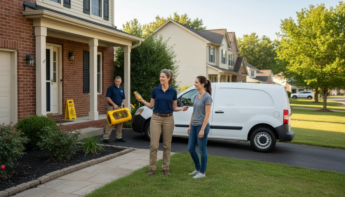 Residential water damage restoration in Barrett, MN
